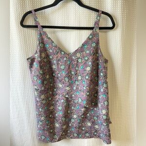CAbi #3453 Floral Patterned Women's Top size small